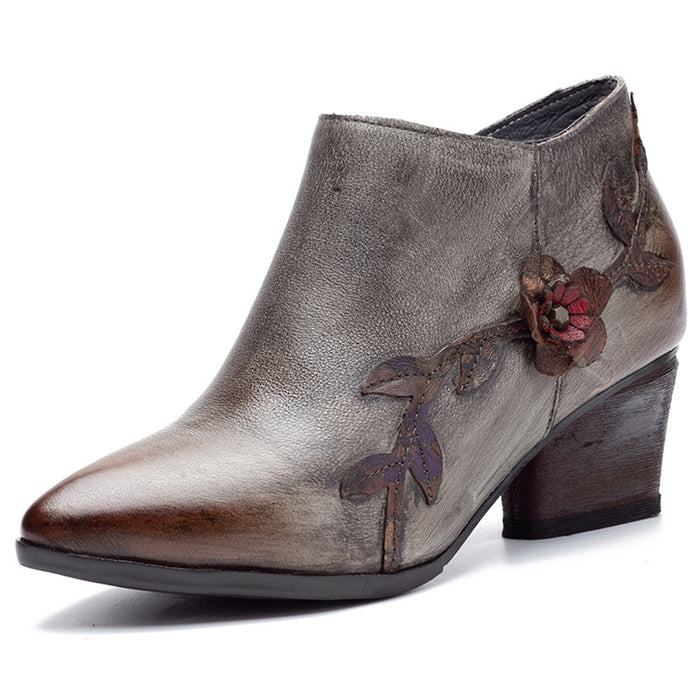 Vintage Handmade Pointed Toe Boots | Gift Shoes