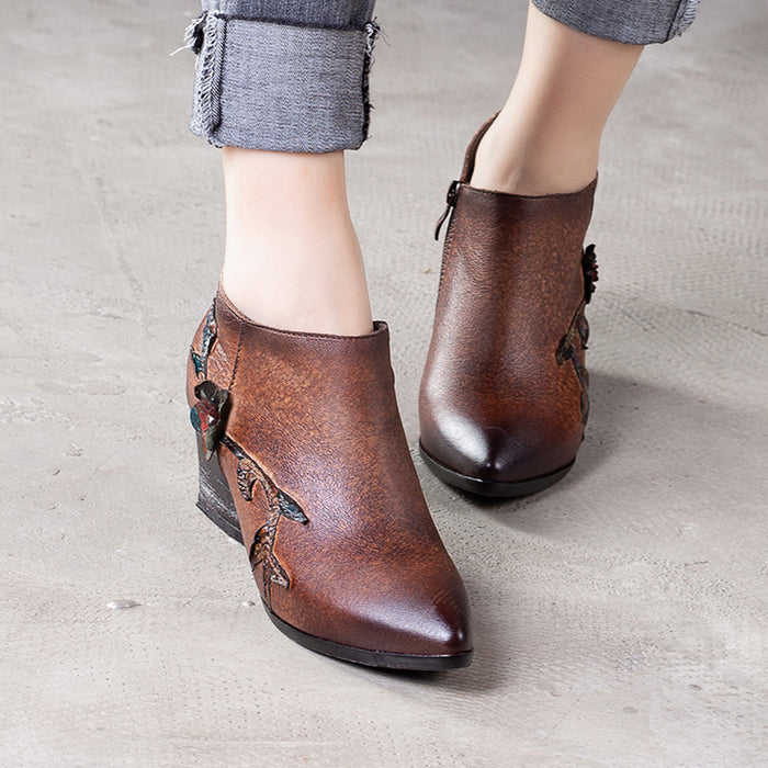 Vintage Handmade Pointed Toe Boots | Gift Shoes