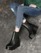 Waterproof Anti-slip Handmade Retro Wedge Boots Nov Shoes Collection 2021 119.70