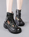 Waterproof Wild Head Retro Leather Platform Boots Sep Shoes Collection 2021 117.00