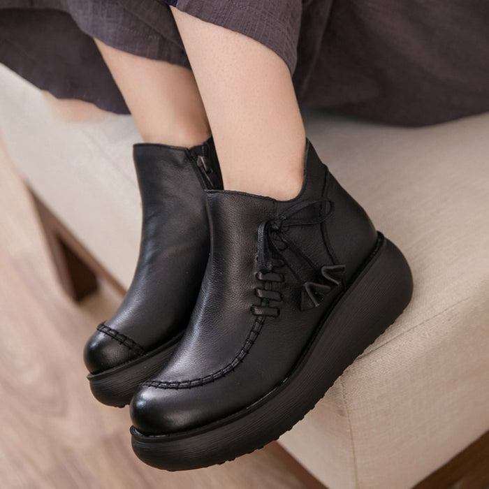 Waterproof Platform Women's Retro Boots