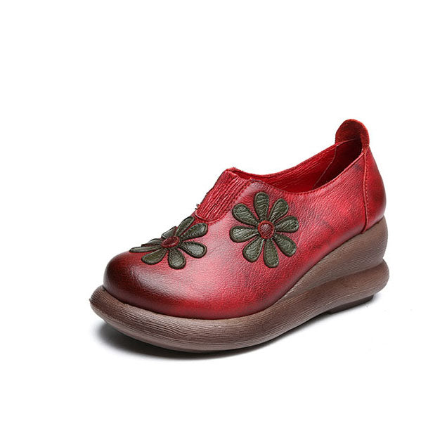 Wedge Handmade Women Retro shoes| Gift Shoes