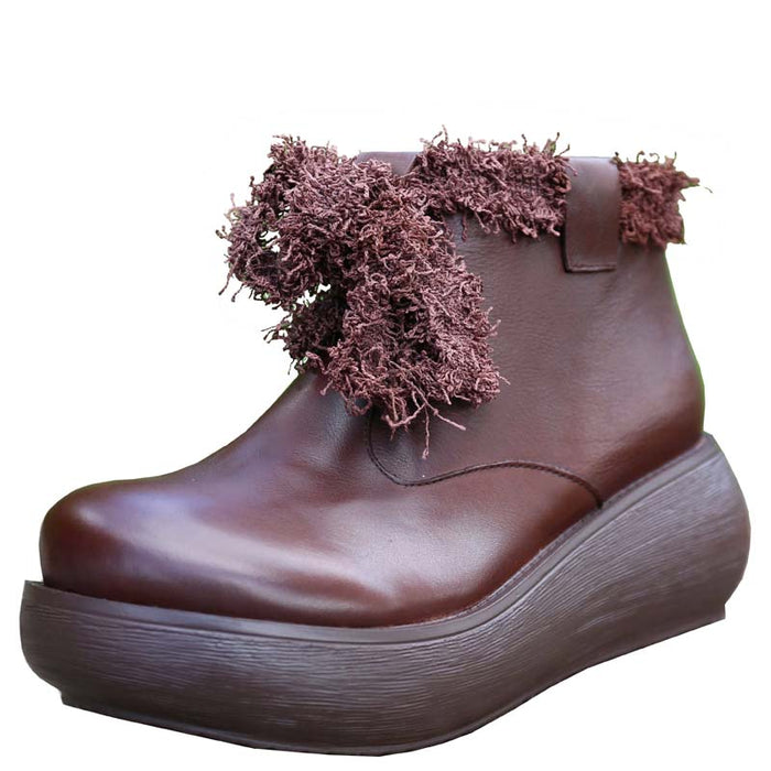 Wedge Waterproof Women's Retro Boots | Gift Shoes