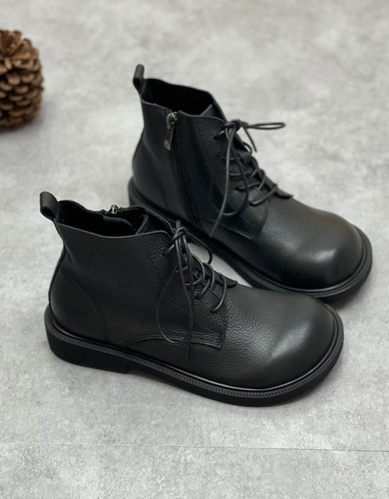 Wide Head Lace up Retro Ankle Boots Aug Shoes Collection 2022 89.80