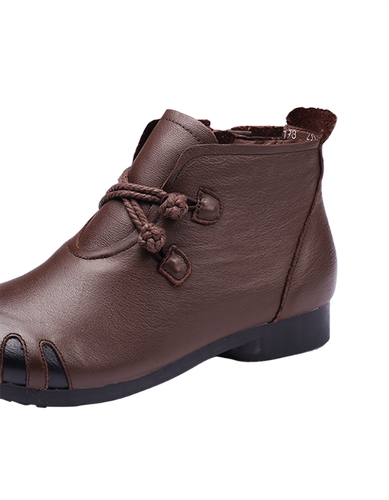 Winter Anti-slip Retro Soft Leather Boots Nov Shoes Collection 2021 69.00