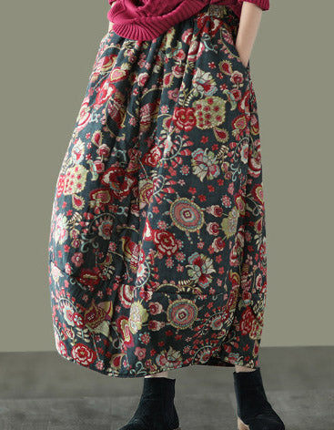 Winter Autumn Cotton Floral Skirt Accessories 48.00