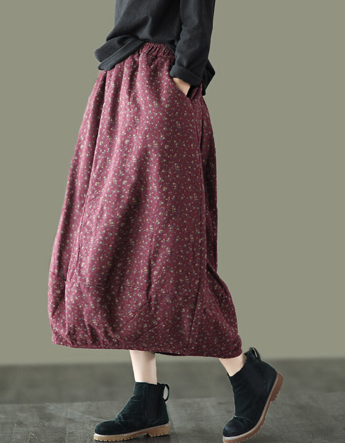Winter Autumn Cotton Floral Skirt Accessories 48.00