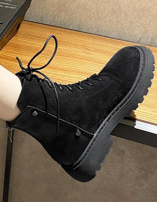 Winter Large Size Women's Suede Ankle Boots