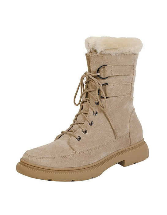 Thick Plush Liner Winter Snow Boots