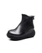 Retro Leather Plush Winter Wedge Boots December New 2019 82.00