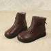 SALE Retro Leather Comfortable Winter Boots Black Jan New 2020 49.90
