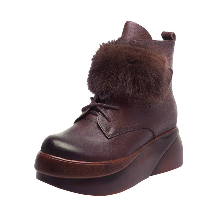 Winter Retro Handmade Leather Short Boots | Gift Shoes December New 2019 98.82
