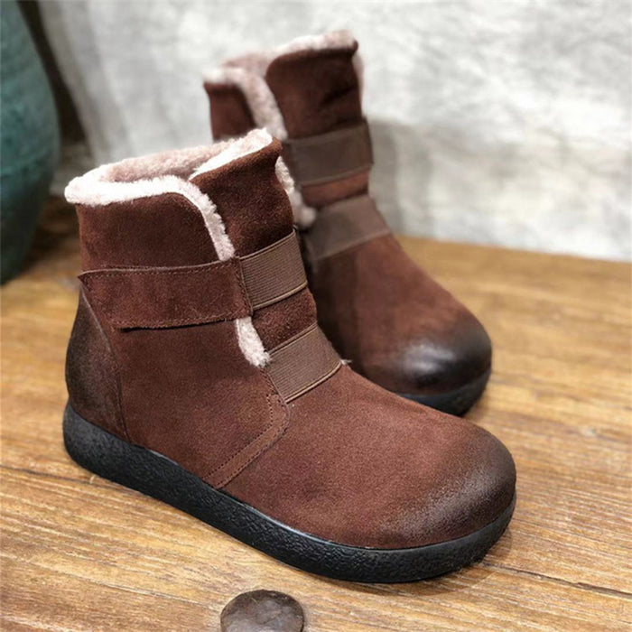 Winter Warm Leather Women's Short Boots | Gift Shoes