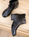 Women Chunky heeled Retro Leather boots handmade Oct New Trends 2020 79.80