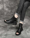 Summer Open Toe Retro Leather Sandals Boots April Trend 2020 88.40