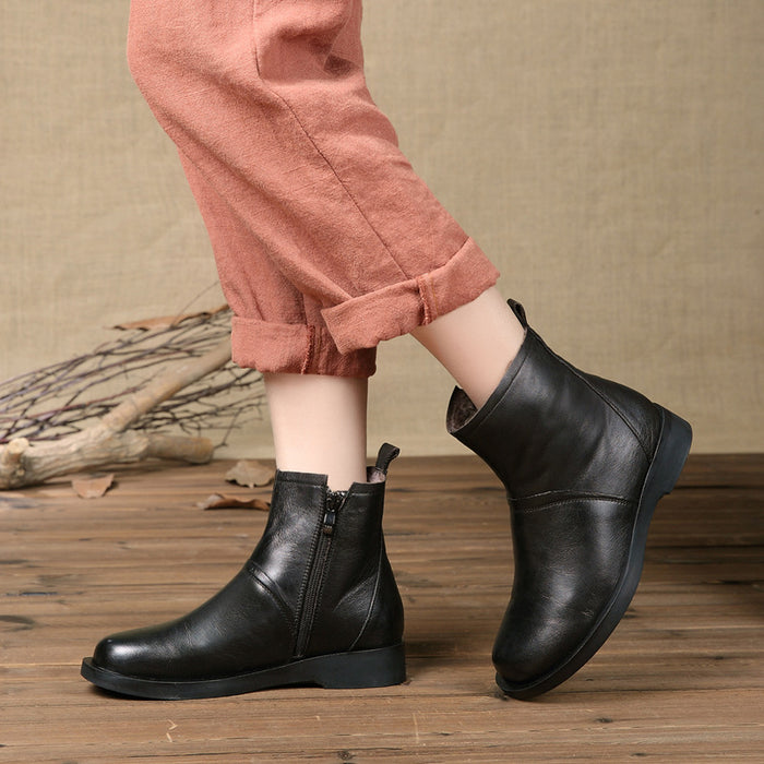 Women Handmade Plush Retro Boots| Gift Shoes