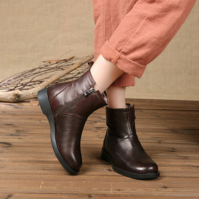 Women Handmade Plush Retro Boots| Gift Shoes
