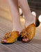 Women's Ethnic Style Flower Chunky Slippers July Shoes Collection 2021 63.50