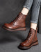 Women's Round Head Handmade Retro Boots Aug Shoes Collection 2021 97.80