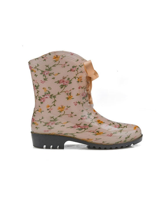 Women's Lace-up Short Rain Boots