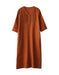 Women's Mid-sleeve Pullover V-neck Linen Dress New arrivals Women's Clothing 46.80