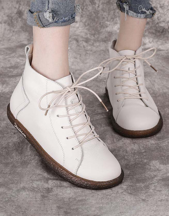 Women's Retro Soft Leather Sneakers for Women