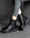 Women's Round Head Handmade Retro Boots Aug Shoes Collection 2021 97.80