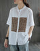 Women's Short-sleeve Linen Shirt Accessories 41.10