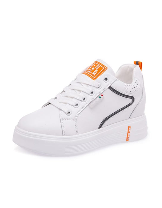 Women's Casual White Leather Sneakers Jan New Trends 2021 55.30