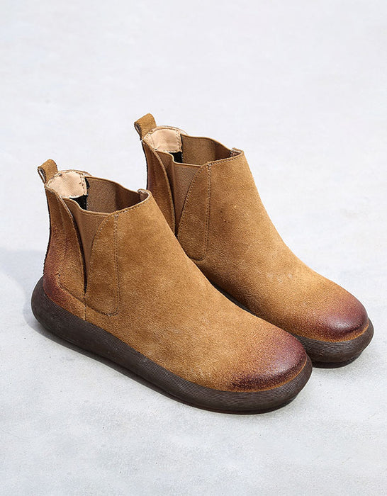 Women's Large Size Suede Casual Boots 35-43