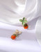 Women's Summer Glass Persimmon Earrings Accessories 21.80