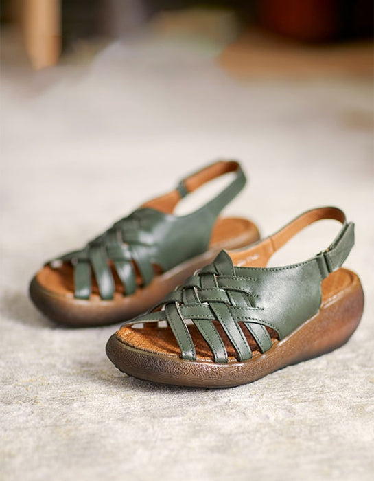 Women's Wedge Slingback Sandals Green