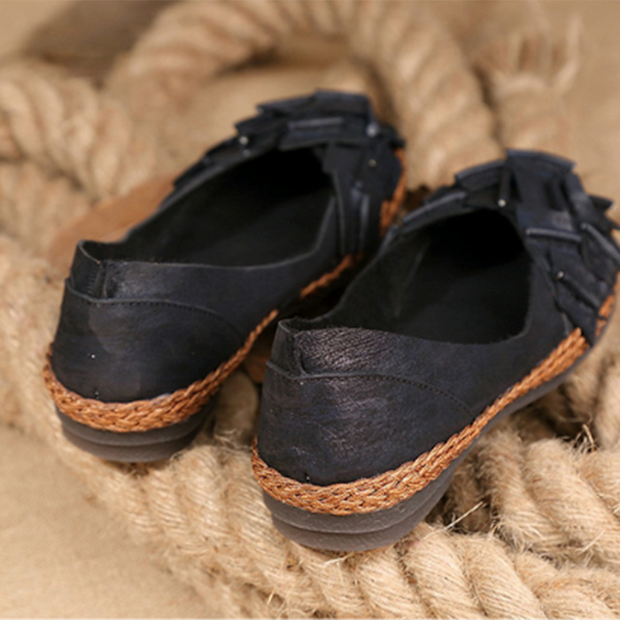 Woven Handmade Women's Retro Flats | Gift Shoe