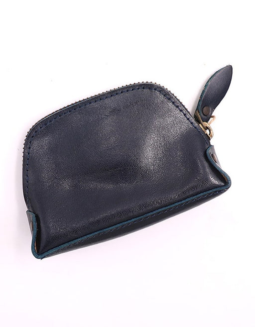 Zipper Candy Color Storage Vintage Leather Coin Purse 