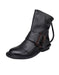 Autumn Winter New Buckle Top Layer Leather Retro Boots Oct New Trends 2020 91.70