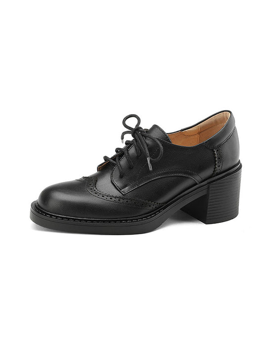 womens black oxford dress shoes British Style Chunky Heels Oxford Shoes for Women 34-43 Obiono