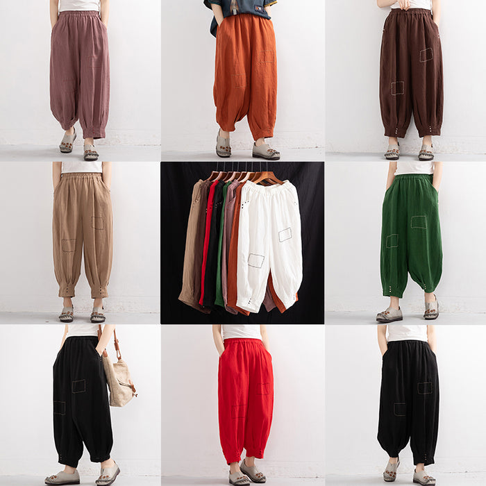 Moscow Maroon Pure Linen Pants – StudioSuits