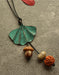 Vintage Patina Ginkgo Leaf Bodhi Necklace Sweater Chain Accessories 12.00