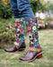 Handmade Floral Vintage Long Boots 36-42 Dec Shoes Collection 2022 156.00