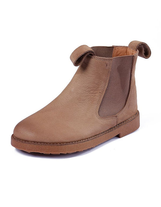 Women Soft Leather Retro Chelsea Boots Sep Shoes Collection 2021 73.50