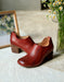 Back-zipper Retro Elegant Chunky Shoes July Shoes Collection 2021 71.50
