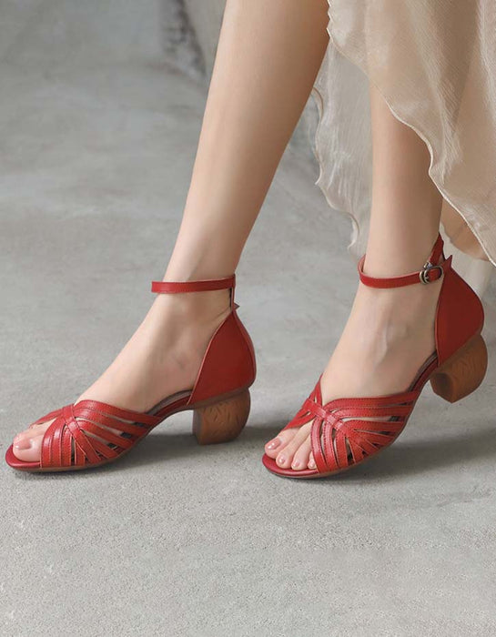 Summer Vintage Straps Elegant Chunky Heels April Shoes Collection 2022 88.90