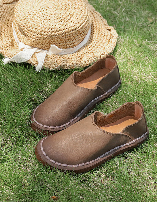 Handmade Soft Leather Flats Shoes Loafers March Shoes Collection 2023 88.00