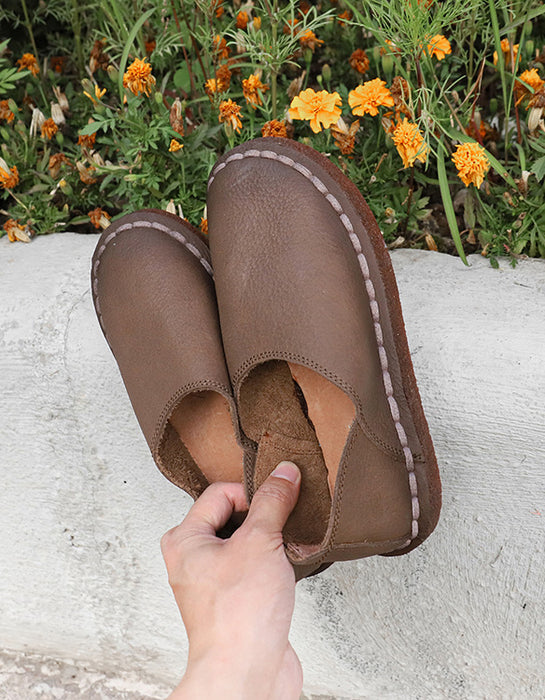Handmade Soft Leather Flats Shoes Loafers March Shoes Collection 2023 88.00