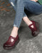 Handmade Retro Hollow T-strap Wedge Sandals March Shoes Collection 2023 91.70