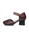 Comfortable Retro Woven Chunky Heel Sandals Dec Shoes Collection 2022 79.00