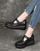 Handmade Retro Hollow T-strap Wedge Sandals March Shoes Collection 2023 91.70