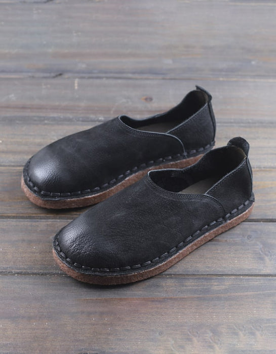 OBIONO Comfortable Handmade Retro Leather Shoes for Men — Obiono