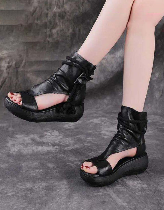 Summer Cut-out Ankle Lace-up Wedge Sandals March Shoes Collection 2022 79.99
