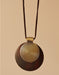 Wooden Circle Retro Necklace Sweater Chain Accessories 25.00